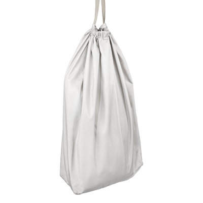 Melvine Door Hanging Laundry Bag, Washable Canvas Bag with Loop Handle, Holds Two Loads of Laundry, Great for Dorms and Small Spaces