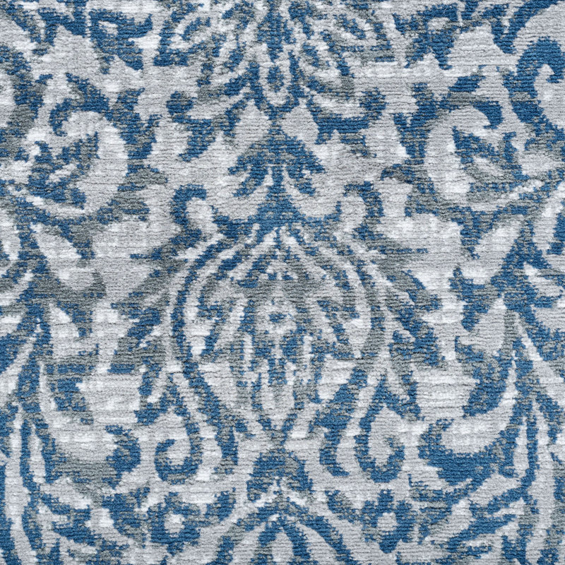 Tapis gris foncé Alverta, Rond 5 pi 3 po