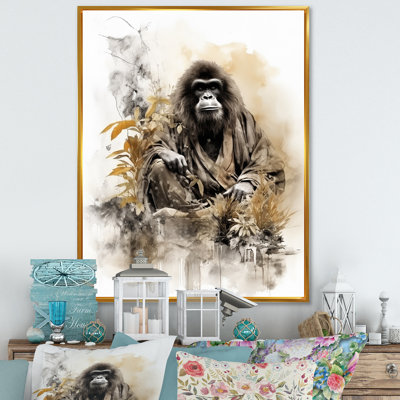 Bata, art asiatique, orang-outan Sumi I