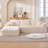 Boneless 106" W Configurable Compression Sectional Sofa With L-Shape Chaise-325703100-325702720