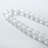 Approx. 21" Long Frosted Glass Beads