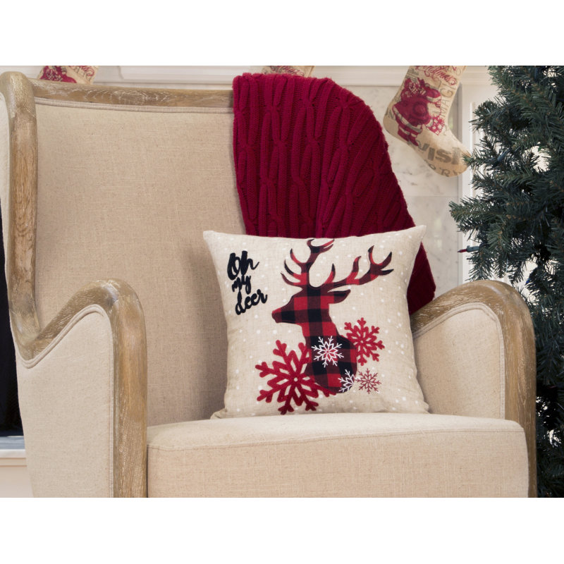  Coussin de Noël Oh My Deer