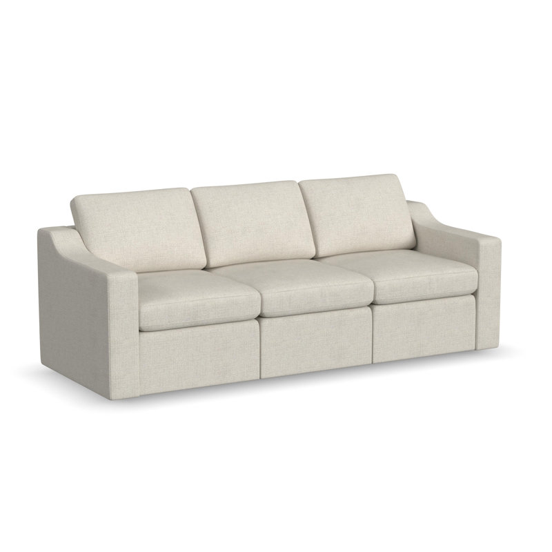Lockheart 3-Seat Modular Sofa Beige Slope Arm, Beige