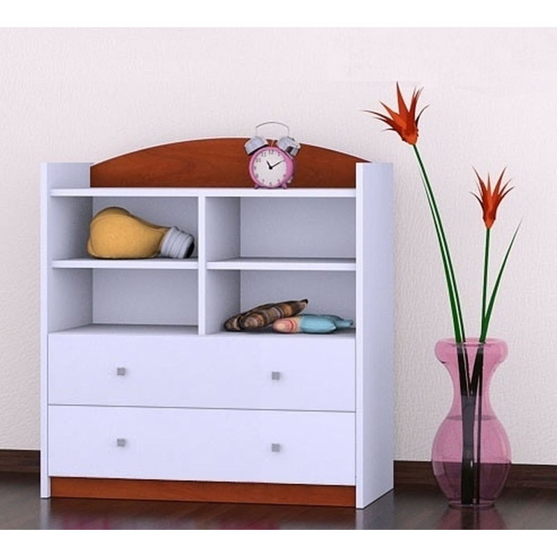 Vanessa 96cm H X 86cm W Kids Cube, Brown