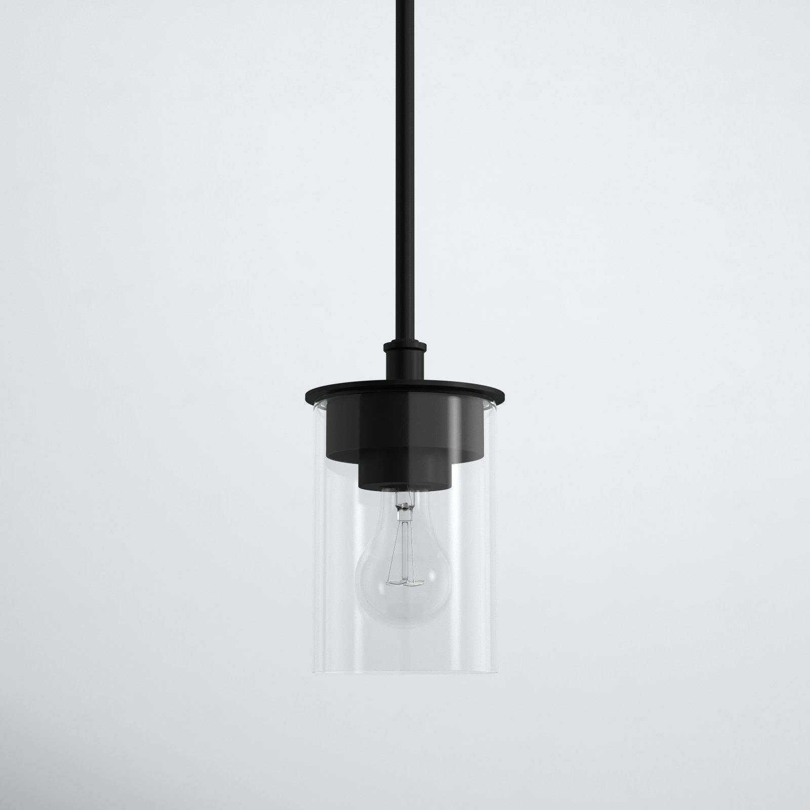 Eline Single Light Mini Pendant, Matte Black