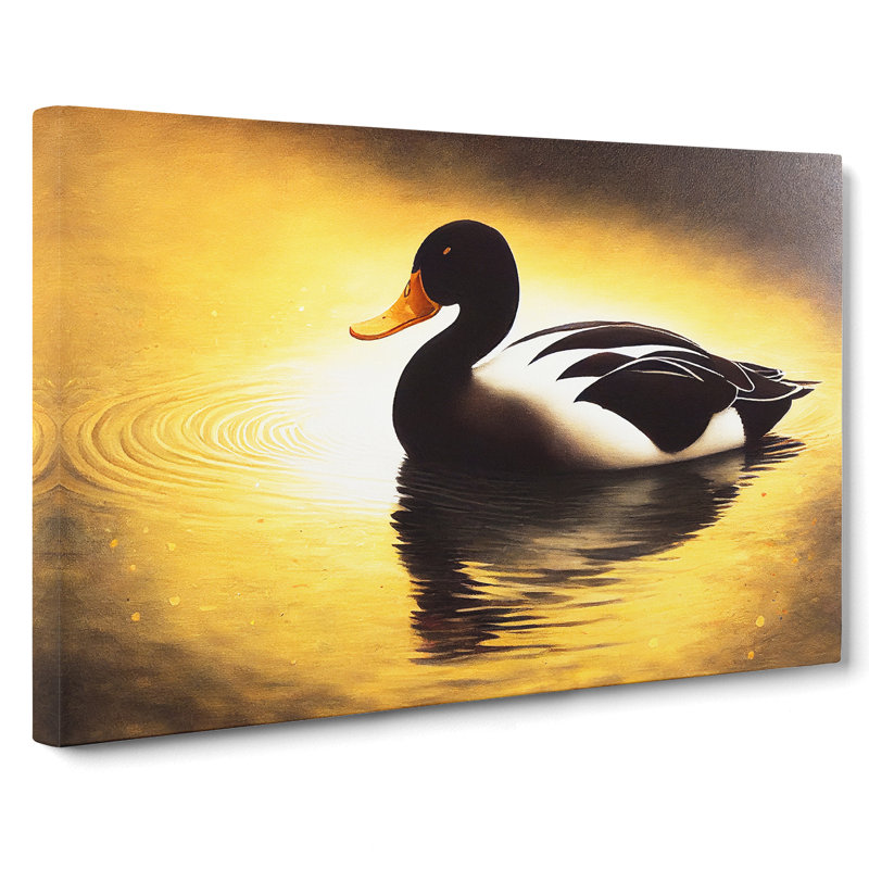 Unreal Duck - Wrapped Canvas Print, 35cm H x 50cm W x 3cm D