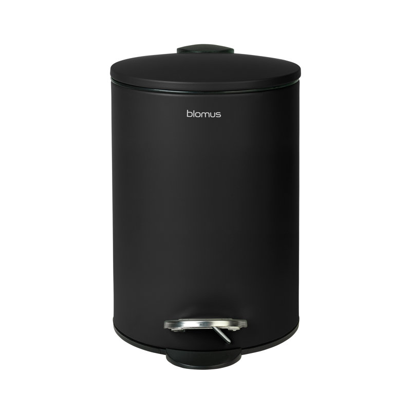 Poubelle à pédale 0,79 gallon Tubo, Noir