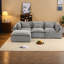 Canapé d'angle Cloud surdimensionné, canapé modulaire en tissu de 260 cm (102,3 pouces), style moderne pour la maison-651636856