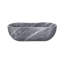 Lavabo en marbre naturel gris, 23,6 po x 14,2 po x H 7,1 po, conception ondulée, facile à entretenir, s'adapte bien aux salles de bain
