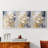 Floral Study  Series  CV  -Set Of 3 Framed Giclee Prints -Ready to Hang-103007048
