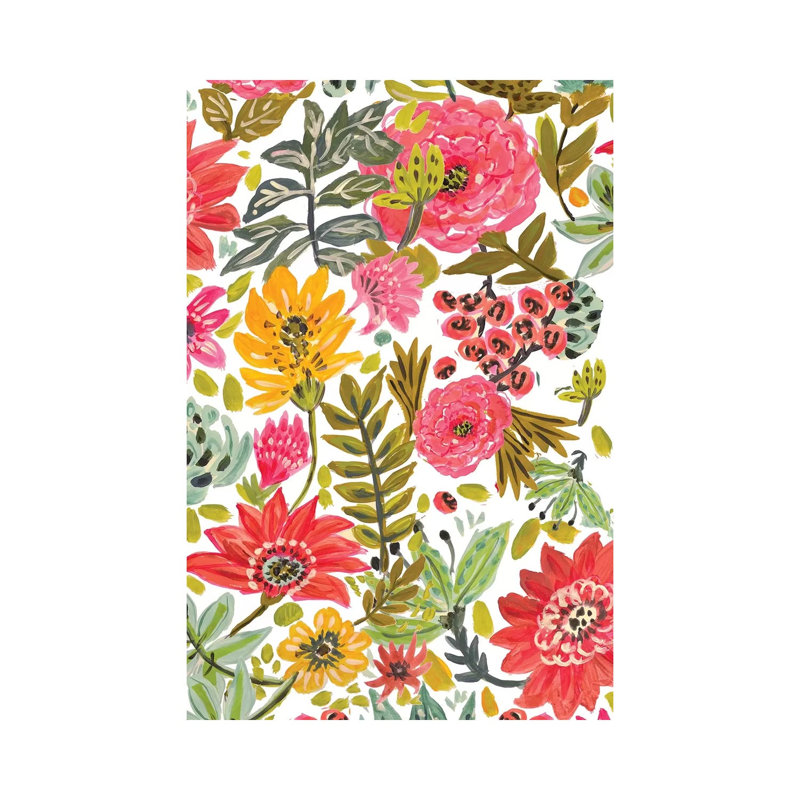 Multi Bloom Floral II by Karen Fields - Wrapped Canvas Painting, 101.6 cm H x 66.04 cm W x 1.91 cm D