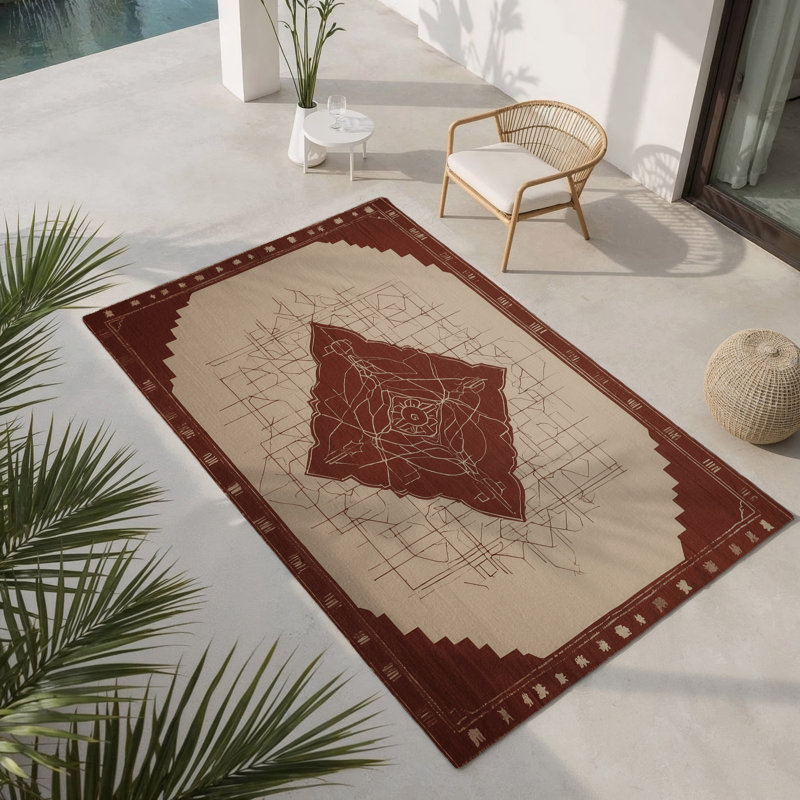 Tapis intérieur et extérieur Infinite Boundaries, Rectangle 1 pi 6 po x 2 pi 6 po