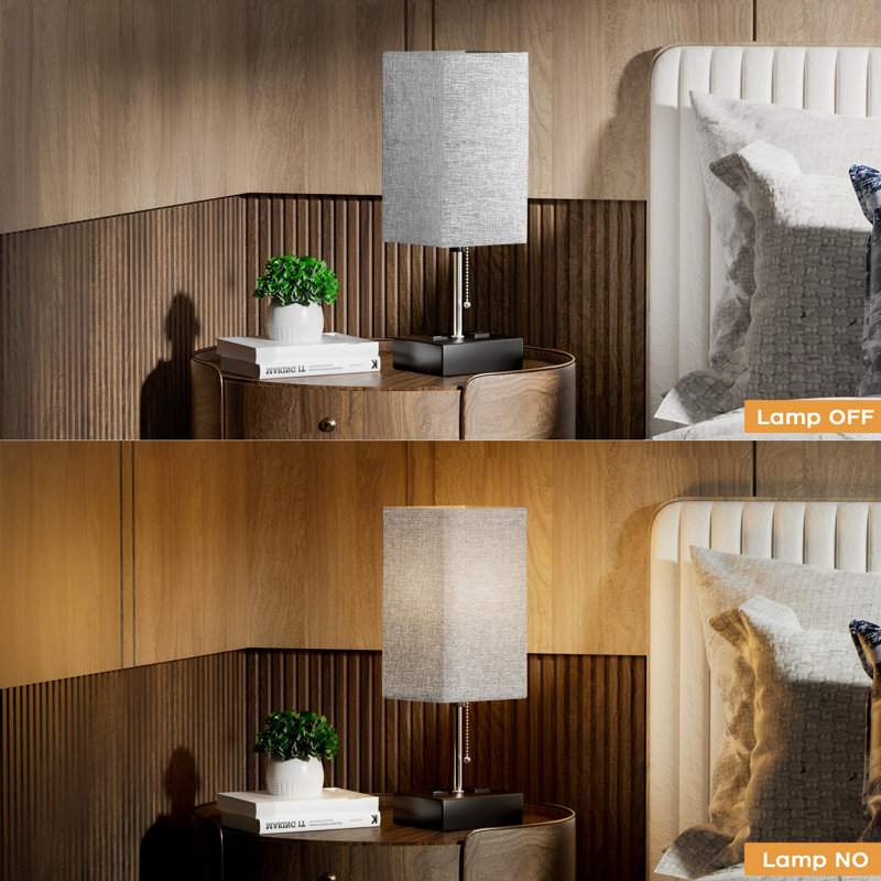 Lampe de table USB en métal Priston