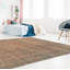 Tapis brun clair en laine noué à la main de conception unique 2000 pi 6 pi 11 po x 10 pi 4 po Oles