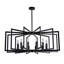 Lustre moderne noir 39 po