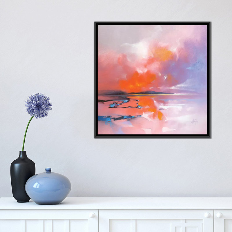 «Sound of Jura Resonates» par Scott Naismith - reproduction d'art, H 18 po x l 18 po x 1,5 po, Toile avec cadre noir