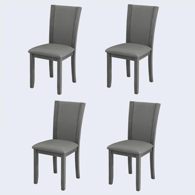 4 Piece Dining Chairs (Gray)