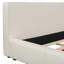 Lit double, [Revêtement beige élégant]-174701279