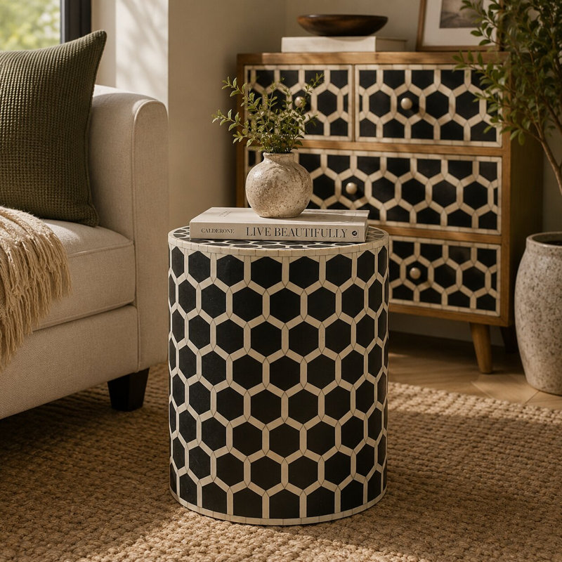 Tabouret d'appoint Bone Inlay