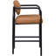 Tabouret de bar rembourré en cuir Serava-129631236