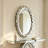 Geometric Wall & Accent Mirrors, Silver MDF Glass Modern Entryway Decor