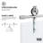 Hamilton 56-60" W x 68" H Sliding Frameless Tub Door with 3/8" Clear Glass-89151702