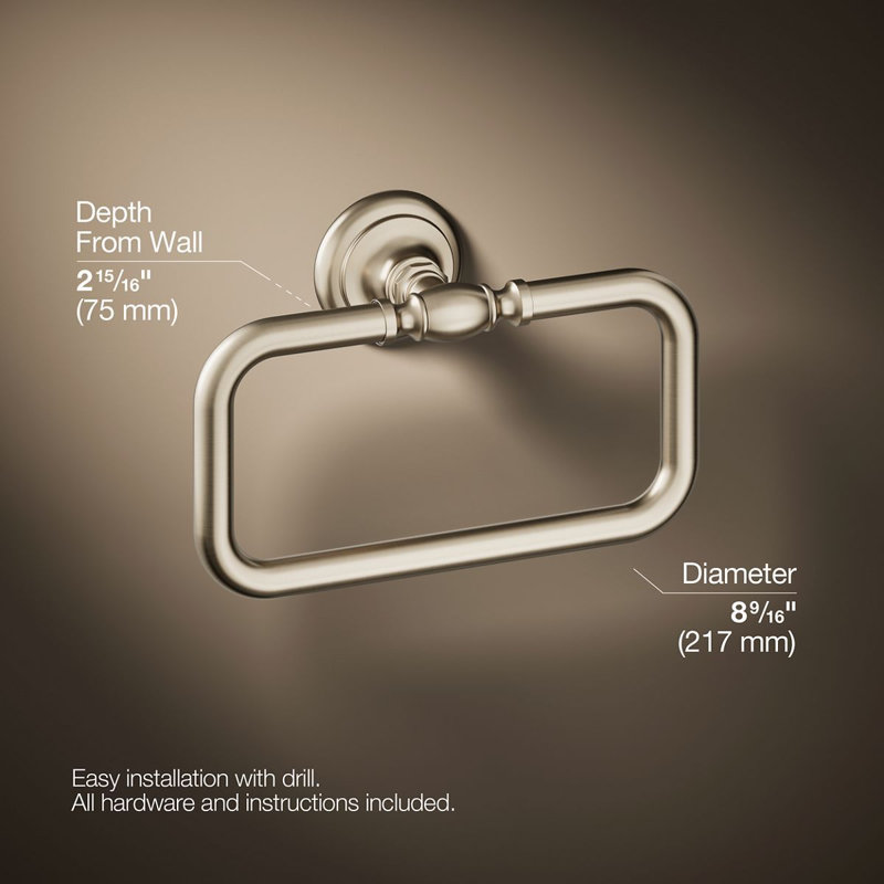 Artifacts® Towel Ring, Vibrant Brushed Bronze