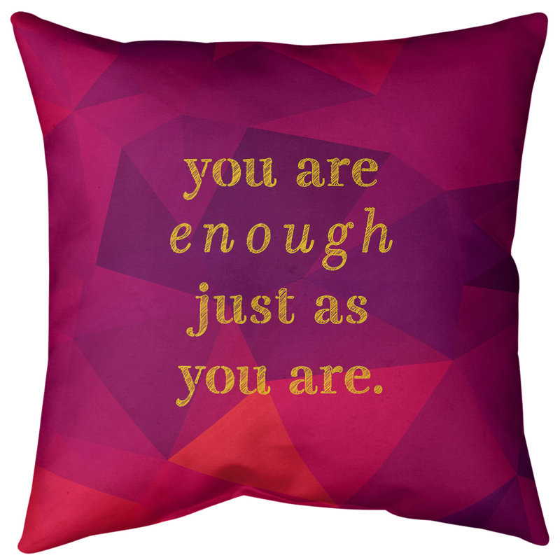 Coussin de sol en pierre précieuse you are so, 40 po x 40 po, Rubellite / or