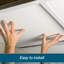 Carreaux de plafond à bordure apparente en stuc blanc 2 pi x 2 pi Genesis - Installation facile à poser - Imperméable, lavable et ignifuge - PVC de haute qualité pour prévenir les bris - Paquet de 12 carreaux-100014646