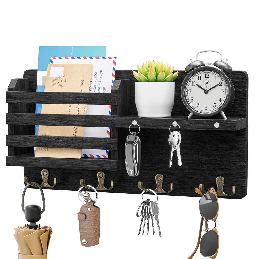 Wall Key Organizer with Mail Storage