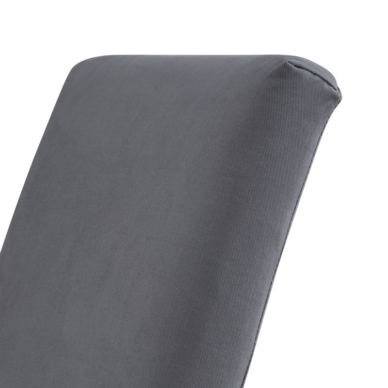 Sela 19.5'' H Cotton Upholstered Parsons Chair, Platinum Grey