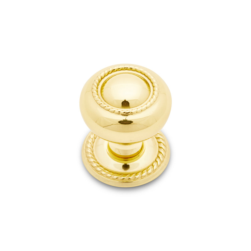 CK Series Mushroom Knob, Polished Brass, Small