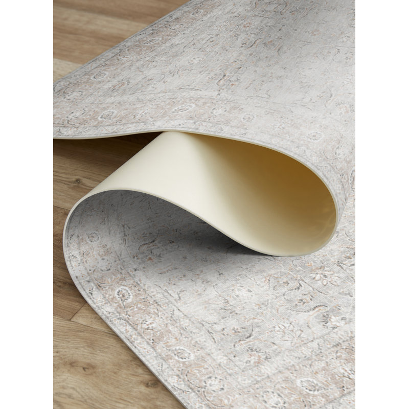 Daniel Green  Cushioned Kitchen Mat, White, Rectangle 2' x 3'