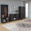 Armoire de rangement décorative avec portes en noir rétro-1960479839