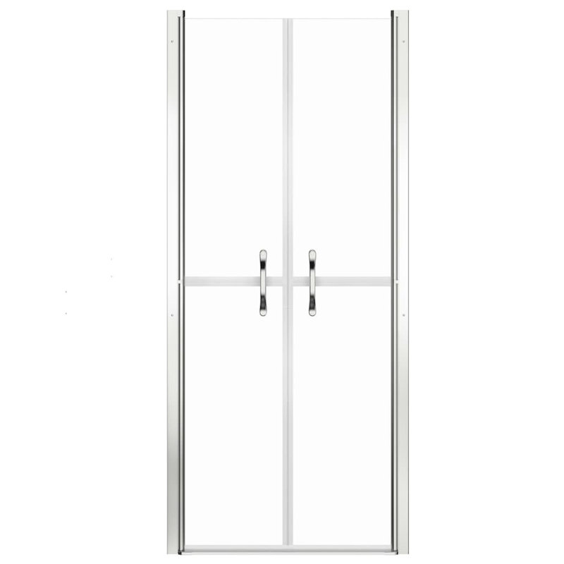 Clear ESG Glass and Aluminum Shower Door 29.9'' x 74.8''
