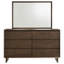 Commode 6 tiroirs avec miroir Geralene