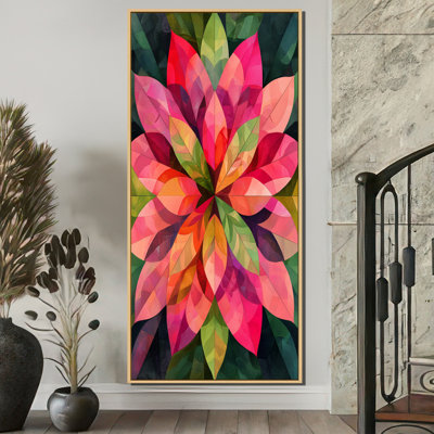 Kaléidoscope feuilles - feuilles, art mural