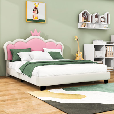 Jula Upholstered Platform Bed With Headboard