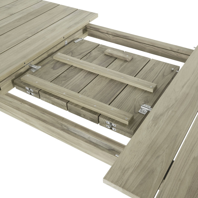 Coast Outdoor Dining Table, Oyster Teak