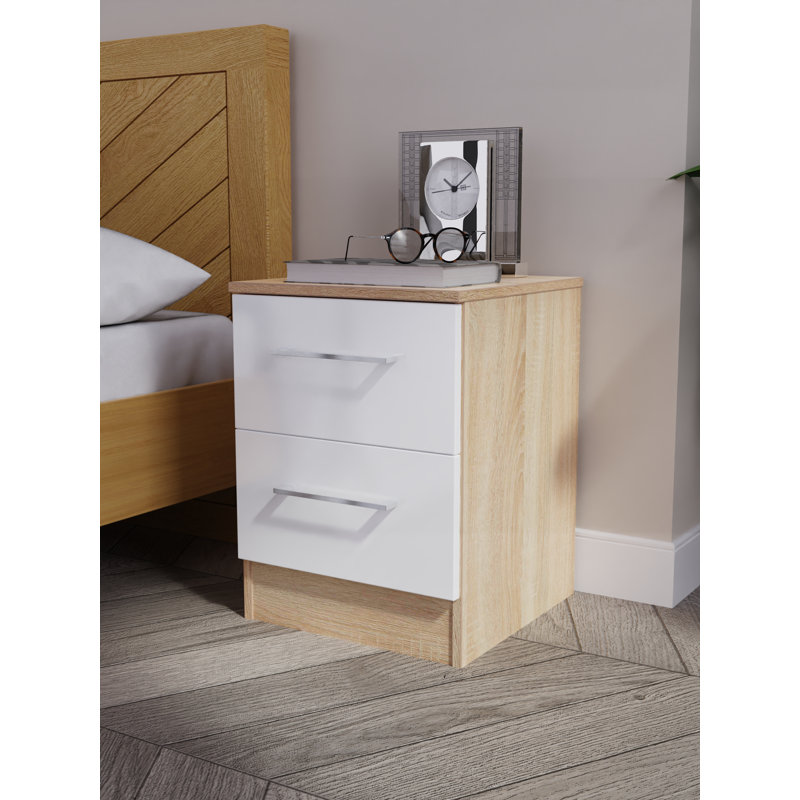 Talhaa 37cm W Manufactured Wood Bedside Table