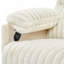 Fauteuil inclinable manuel en velours côtelé-1491386811