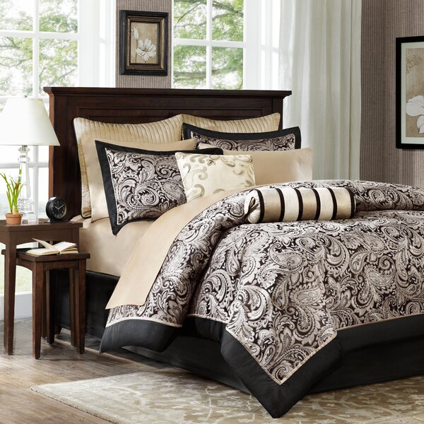 Shop Canovia Classic Springs Jacquard Comforter Set Multi, Comforters &  Blankets