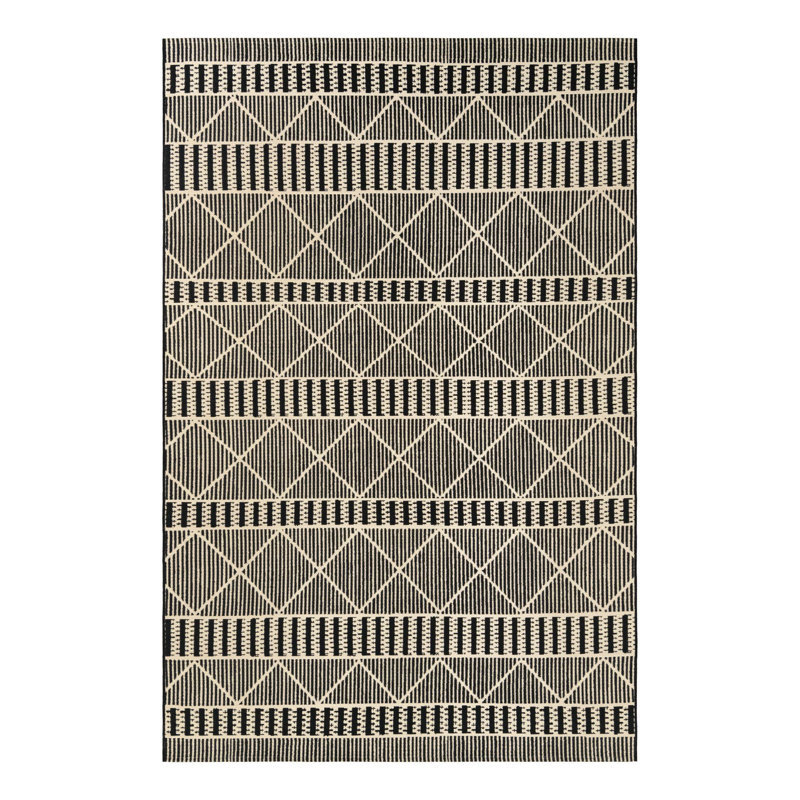 Tapis d'extérieur Black_Unique Loom Dalyan, Rectangle 3 pi 3 po x 5 pi 3 po