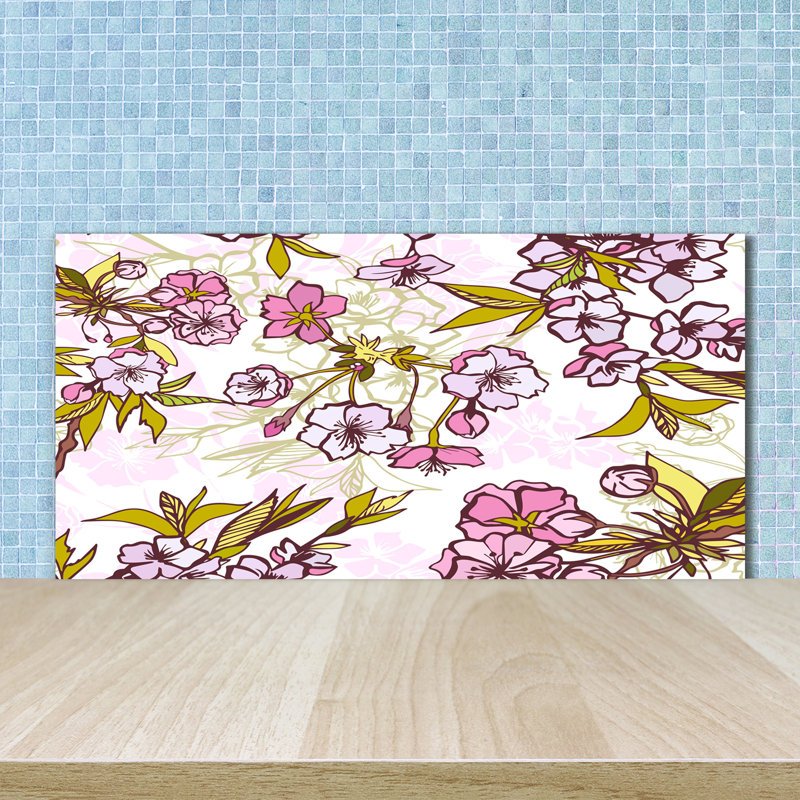 50cm W x 100cm L Glass Peel and Stick Panel