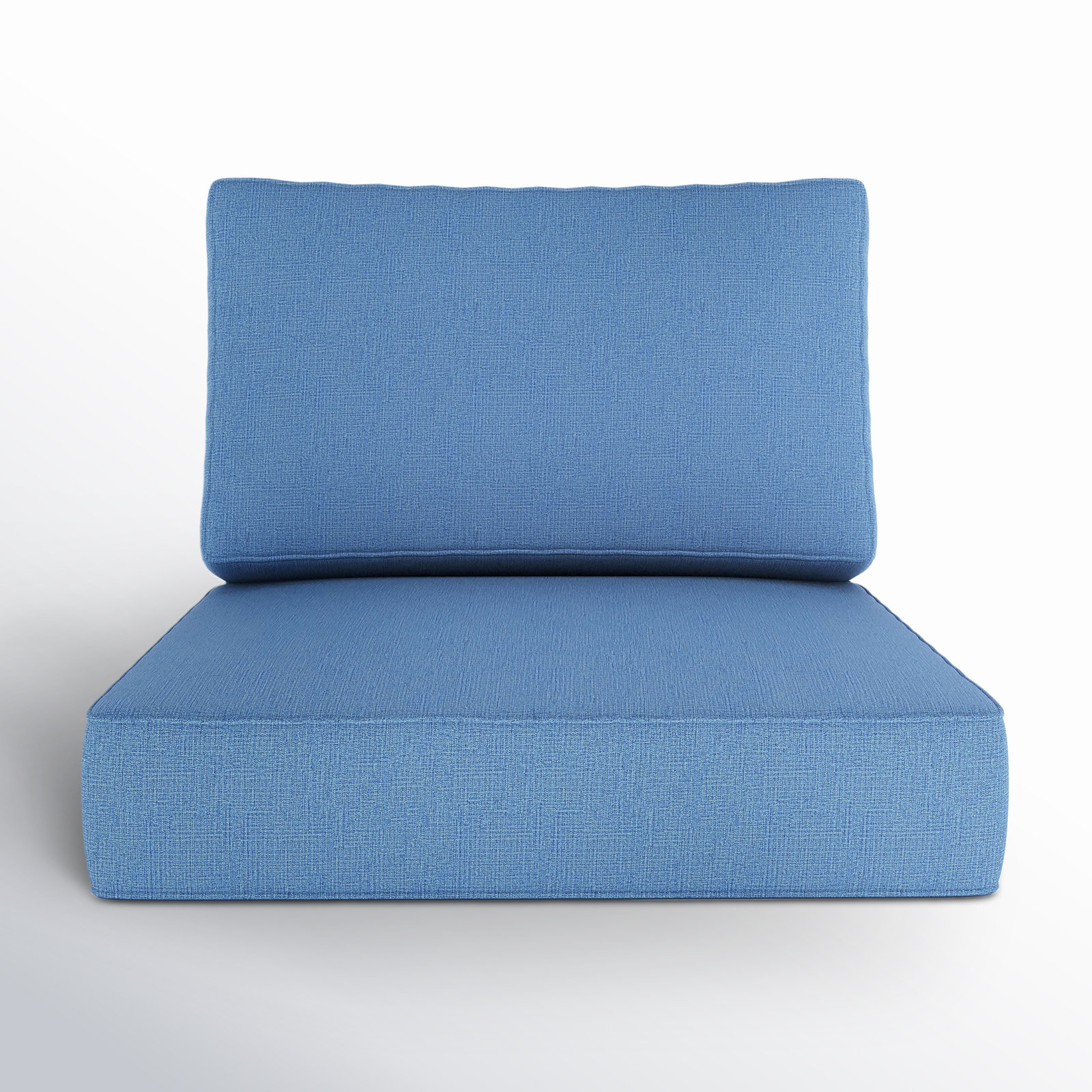 Lani Outdoor Sunbrella Seat/Back Cushion, Cast Ocean Sunbrella® Plainweave