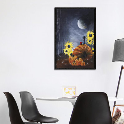 Midnight In The Pumpkin Patch by Moonlight Art Parlour - Painting on Canvas