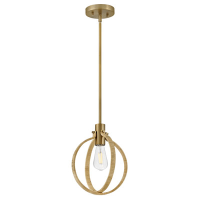 Luminaire suspendu en rotin 1 lumière Fallon