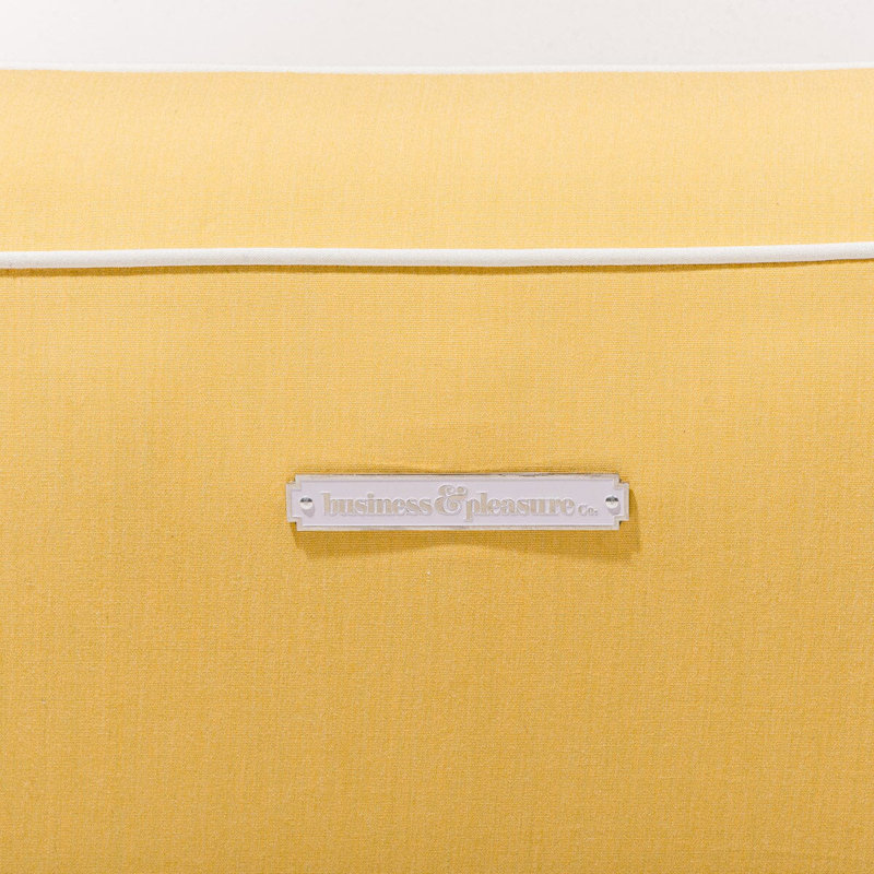 XL Pool Lounger, Yellow/White