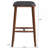 Jason Mid-Century Modern PU Leather Bar Stool Black Brown Solid Wood 13X17x30 Inches-542459701