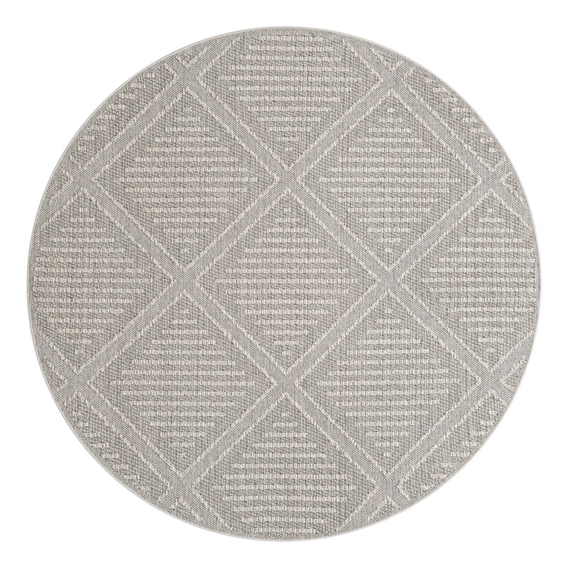 Indoor/Outdoor Trellis Area Rug, Round 7'10"